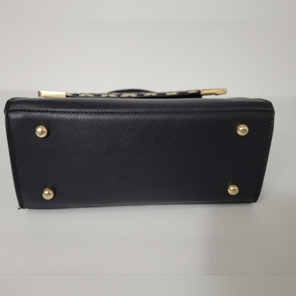 DUNE London Chevron Herringbone Fold over Top Handle Little Y2K Style Hand Bag - Picture 8 of 13